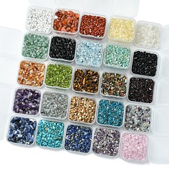 天然黒曜石チップビーズ 50g  穴なし/ドリルなし  3~9x1~4mm&nbsp;G-YW0001-59