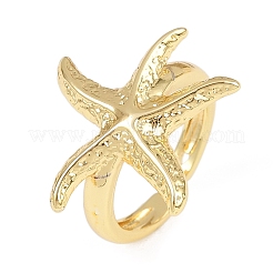 Ocean Theme Brass Cuff Rings&nbsp;RJEW-C135-01G-16