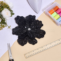 3D Polyester Embroider Thread Iron on/Sew On Patches&nbsp;PATC-WH0023-21A