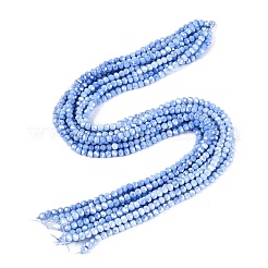 Anti-Tarnish Electroplate Glass Beads Strands&nbsp;EGLA-ZX010-4mm-09