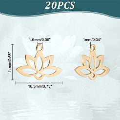 20Pcs 201 Stainless Steel Pendants&nbsp;STAS-UN0040-69