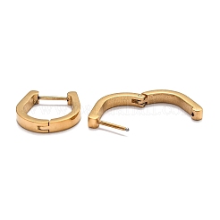 304 Stainless Steel Huggie Hoop Earrings&nbsp;STAS-J033-14B-G