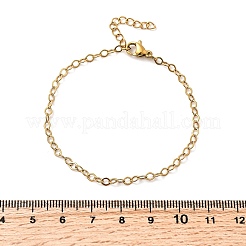Ion Plating(IP) 304 Stainless Steel Link Chain Bracelets for Women Men&nbsp;BJEW-A050-02G-01