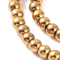 Electroplated Synthetic Non-magnetic Hematite Beads Strands&nbsp;G-H027-C01-02