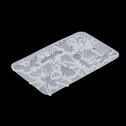 昆虫 DIY ペンダント シルエット シリコン型  レジン型  UVレジン用  エポキシ樹脂工芸品作り  85x144x4mm  穴：1.8mm  内径：32~52x23.5~44mm&nbsp;X1-SIL-F010-04