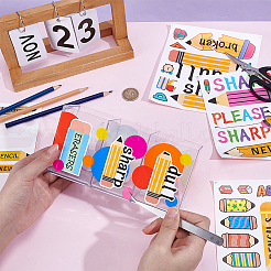 5 Sheets 2 Styles Vinyl Self-adhesive Stickers&nbsp;DIY-UN0008-44