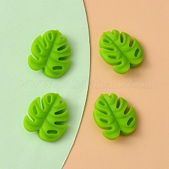 Monstera Leaf Food Grade Eco-Friendly Silicone Focal Beads&nbsp;FIND-YW0004-01