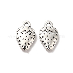 合金のチベット風チャーム  ストロベリーチャーム  アンティークシルバー  16x10x3mm  穴：1.5mm  約333個/500g&nbsp;X-TIBE-B001-46AS