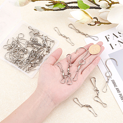 Stainless Steel Spinning Dual Clip Swivel Hooks&nbsp;AJEW-CA0001-03