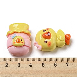 Cartoon Duck Opaque Resin Cabochons&nbsp;RESI-D006-02