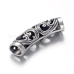 Alloy Hollow Tube Beads&nbsp;X-PALLOY-L155-05AS