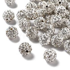 Polymer Clay Rhinestone Beads&nbsp;RB-C1438-10mm-A01
