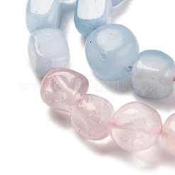 Natural Aquamarine & Rose Quartz Beads Strands&nbsp;G-L610-B04-B01