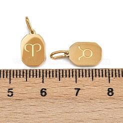 12Pcs 304 Stainless Steel Charms&nbsp;STAS-G359-07G
