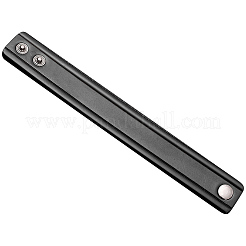 牛革コードブレスレット  女性用・男性用スナップブレスレット  ブラック  8.82インチ（22.4cm）&nbsp;BJEW-WH20001-19B