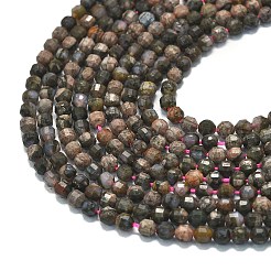 Natural Glaucophane Beads Strands&nbsp;G-A260-A09-01