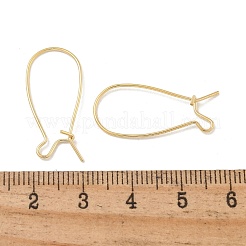 Brass Hoop Earring Findings&nbsp;KK-H503-24G