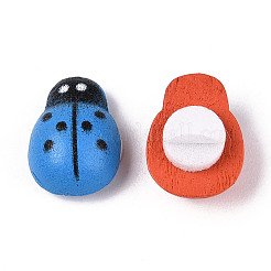 Natural Spray Painted Self-adhesive Cabochons&nbsp;WOOD-N018-03A-M