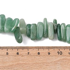 天然石ビーズ  天然の緑アベンチュリン  ビーズ：約5~7 mm幅  長さ12~22mm  穴：1mm  16インチ&nbsp;G416-A6