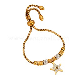 Adjustable 304 Stainless Steel & Crystal Rhinestone Slider Bracelets&nbsp;WGDC797-01