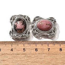 Natural Rhodonite Multi-Strand Links&nbsp;KK-M304-05P-15