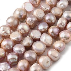 Natural Cultured Freshwater Pearl Beads Strands&nbsp;PEAR-P064-19L-04D