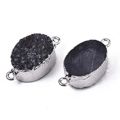 Natural Druzy Agate Links Connectors&nbsp;G-S359-083A