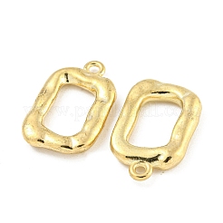 合金ペンダント  長方形のチャーム  ゴールドカラー  22x14x3mm  穴：1.6mm&nbsp;FIND-A039-12G