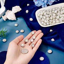 200Pcs 2 Styles Flower Alloy Glass Sew on Rhinestone&nbsp;FIND-TA0006-31