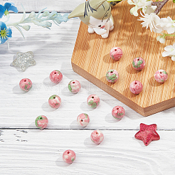 Synthetic Ocean White Jade(Rain Flower Stone) Beads Strands&nbsp;G-AR0003-20