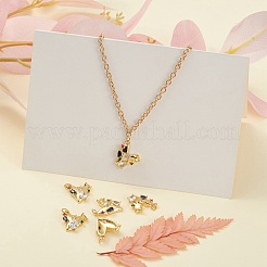 Brass Micro Pave Colorful Cubic Zirconia Pendants&nbsp;ZIRC-L100-115G