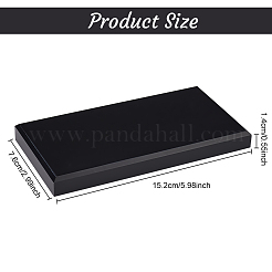 Rectangle Opaque Acrylic Display Base&nbsp;DJEW-WH0034-50B