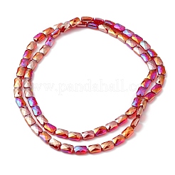 Transparent Electroplate Glass Beads Strands&nbsp;X-EGLA-I017-03-AB01