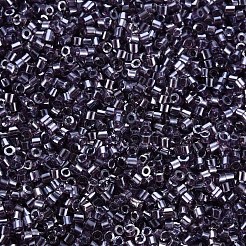 ガラスシリンダービーズ  シードビーズ  透明色光沢  丸い穴  ダークスレートブルー  1.5~2x1~2mm  穴：0.8mm  約8000個/袋  約1ポンド/バッグ&nbsp;SEED-S047-G-003