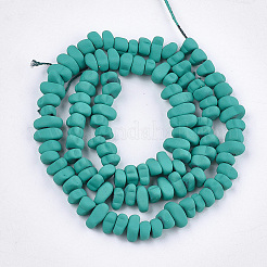 Spray Painted Non-magnetic Synthetic Hematite Beads Strands&nbsp;G-T116-19-04