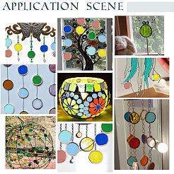 36Pcs 6 Colors Colored Glass Mosaic Tiles&nbsp;DIY-OC0009-46