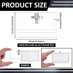 200Pcs PVC Name Card Holders&nbsp;AJEW-WA0003-50