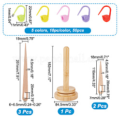 1 Set Wooden Big Eye Knitting Needles&nbsp;DIY-NB0009-58