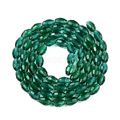 Transparent Glass Beads Strands&nbsp;EGLA-A037-T6x8mm-D11