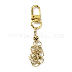 Chakra Natural Gemstone Chips inside Glass Wishing Bottle Pendant Decoration&nbsp;HJEW-JM03138-01