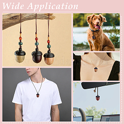 DIY Wooden Acorn Pendant Necklace Making Kit&nbsp;DIY-WR0004-57