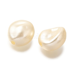 ABSプラスチックパール調ビーズ  ティアドロップ  パパイヤホイップ  10x9.5x6.5mm  穴：1.5mm  約1470個/500g&nbsp;KY-I009-24