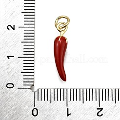 Brass Enamel Pendants&nbsp;KK-Z100-10G-01