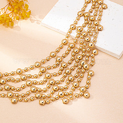 Alloy Round Beads Multi-strand Necklaces&nbsp;WGB544A-01