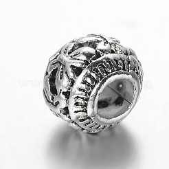 Tibetan Style Alloy European Beads&nbsp;MPDL-E042-01AS