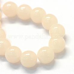 Baking Paint Imitation Jade Glass Round Bead Strands&nbsp;DGLA-Q021-10mm-41