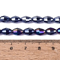 Electroplate Transparent Glass Beads Strands&nbsp;GL-N002-01A-A20