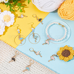 Flamingo Stitch Markers&nbsp;HJEW-AB00189