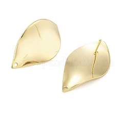 Brass Stud Earrings Findings&nbsp;EJEW-B063-02G-02