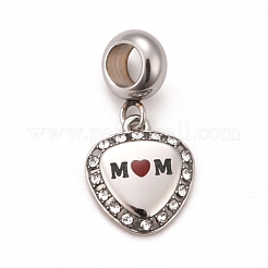 304 Stainless Steel European Dangle Charms&nbsp;STAS-F278-02P